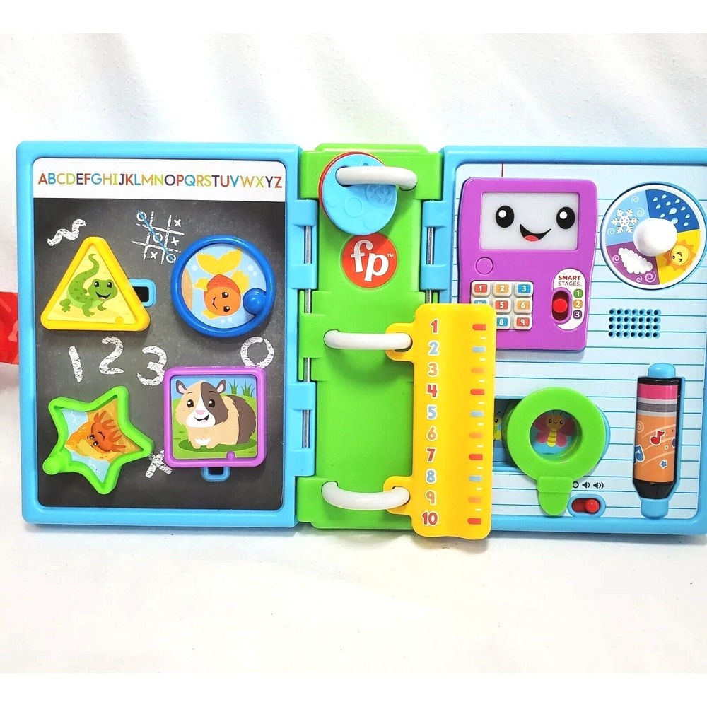 Fisher-Price 123 Schoolbook Learning Toy GWT66 Blue Green Ages 6-36 Months